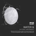 Luz LED de Cúpula Redonda - Sensor de Mamparo - Samsung - 130lm/w - IP65 Impermeable - 20W - 2600 Lumens - 3IN1-extra-7.webp