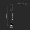 Lámpara Colgante V-TAC - IP20 - Cuerpo Negro - 6W- 500 Lumens - 3000K-extra-3.webp
