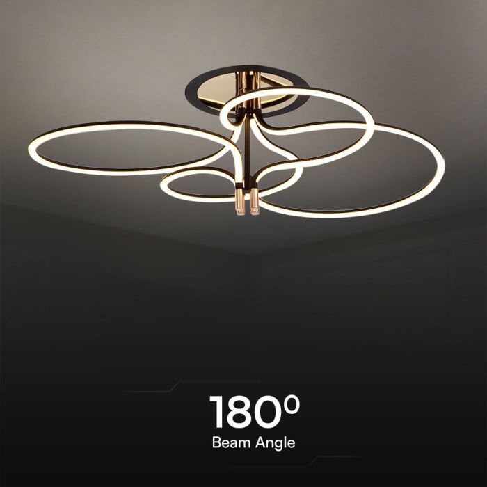 V-TAC Lámpara de techo de diseño - IP20 - Oro + Negro - 36W- 4150 Lumens - 3000K-extra-4.webp