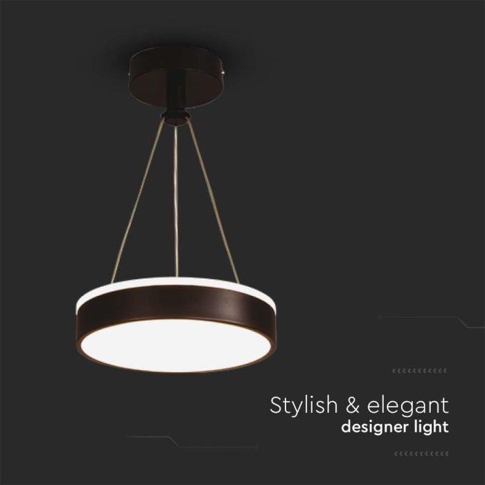 V-TAC Lámpara de techo de diseño - IP20 - Cuerpo negro - 12W - 1280 Lumens - 4000K-extra-5.webp