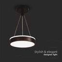 V-TAC Lámpara de techo de diseño - IP20 - Cuerpo negro - 12W - 1280 Lumens - 4000K-extra-5.webp