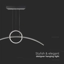 V-TAC Lámpara de Techo de Diseño - IP20 - Cuerpo Negro - 30W - 3200 Lumens - 4000K-extra-5.webp