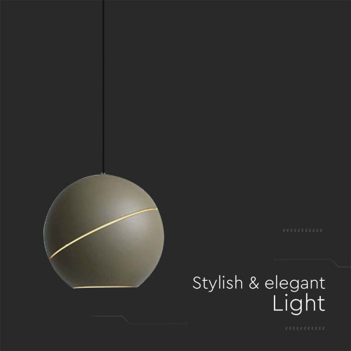 V-TAC Lámpara de Techo de Diseño - IP20 - Cuerpo Oro Champagne - 8.5W- 850 Lumens - 3000K-extra-5.webp