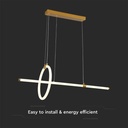 V-TAC Lámpara de Techo de Diseño - IP20 - Oro Pintado - 16W - 1820 Lumens - 3000K-extra-4.webp