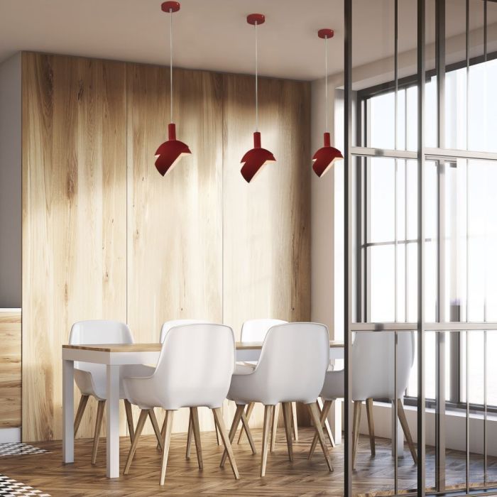 Lámpara Colgante V-TAC - Deslizante - Soporte E14 - IP20 - Rojo-extra-1.webp