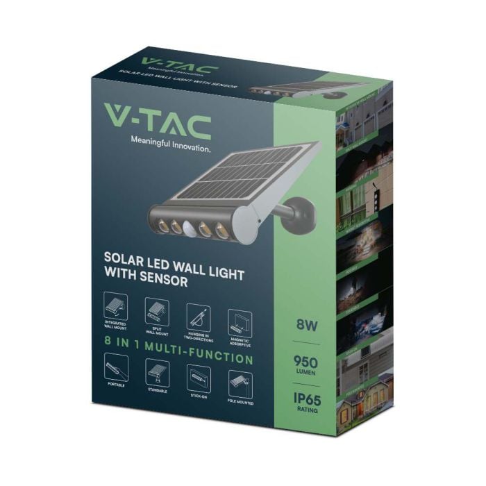 Aplique Solar V-TAC - Impermeable IP65 - 950 Lumens - 3000K-extra-17.webp