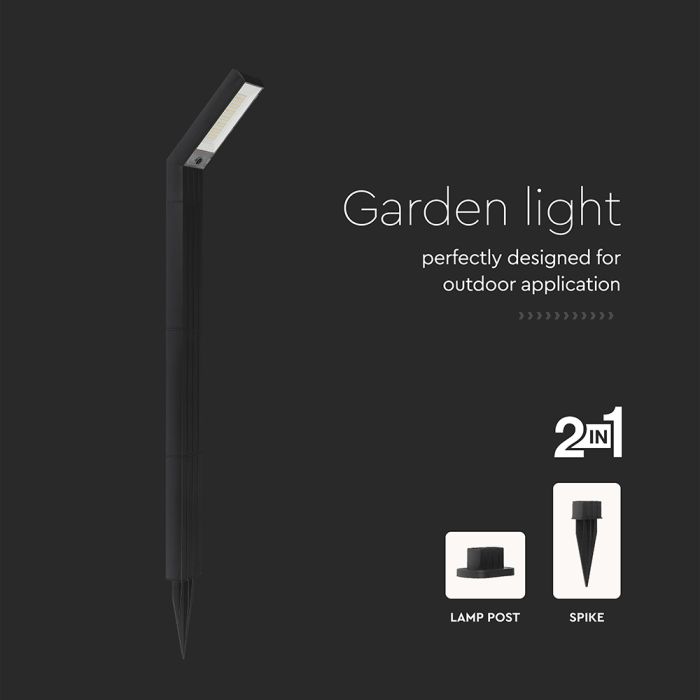 V-TAC Solar Spike Light - IP65 Impermeable - Negro - 80 Lumens - 3IN1 - Pack de 4-extra-6.webp