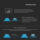 V-TAC Solar Cube Proyector - IP65 Waterproof - Negro - 1500 lúmenes - 4000K+6000K-extra-9.webp