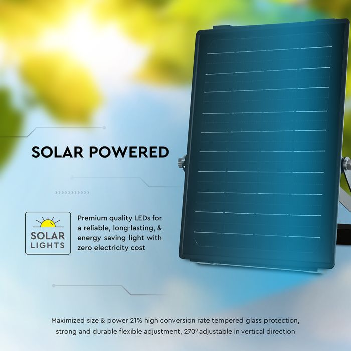 V-TAC Solar Cube Proyector - IP65 Waterproof - Negro - 1500 lúmenes - 4000K+6000K-extra-12.webp