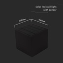 V-TAC Sensor Solar Luz de Pared - IP65 Impermeable - Negro - 9W- 800 Lumens - 3IN1-extra-3.webp