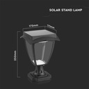 V-TAC Lámpara Solar de Pie -IP65 Resistente al Agua - Negro Mate - 2W - 110 Lumens - 3000K+6000K-extra-4.webp
