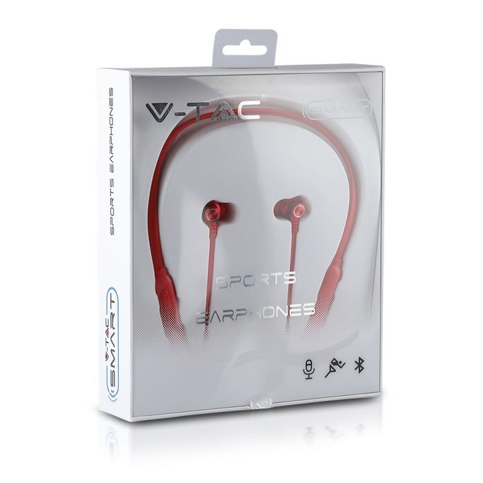 Auriculares V-TAC - Deportes - Rojo-extra-3.webp