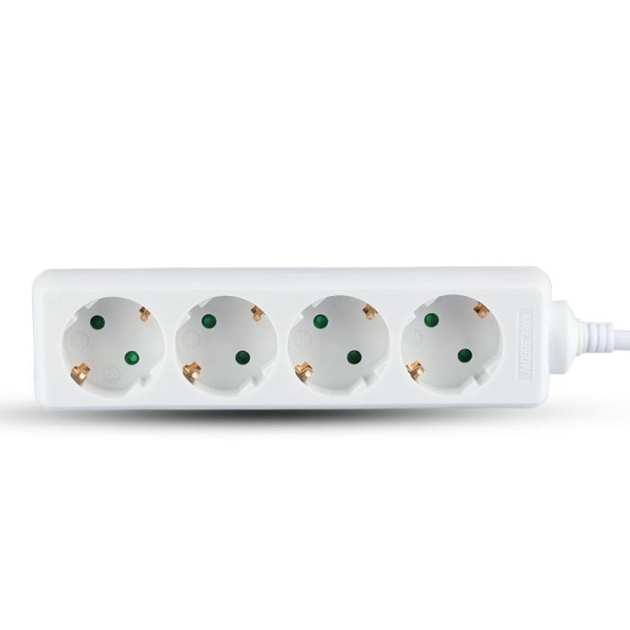 Adaptadores y tomas V-TAC - 4 vías - Alargadera - IP20 - Blanco - Cable de 1,5 m-extra-7.webp