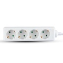 Adaptadores y tomas V-TAC - 4 vías - Alargadera - IP20 - Blanco - Cable de 1,5 m-extra-7.webp