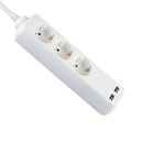 Adaptadores y tomas V-TAC - 3 vías - Toma de extensión USB - IP20 - Blanco - Cable de 5 m-extra-3.webp