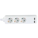 Adaptadores y tomas V-TAC - 3 vías - Toma de extensión USB - IP20 - Blanco - Cable de 5 m-extra-4.webp