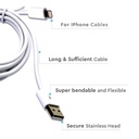 V-TAC USB MFI Cable - IPhone - IP20 - Blanco - 1.5M-extra-3.webp