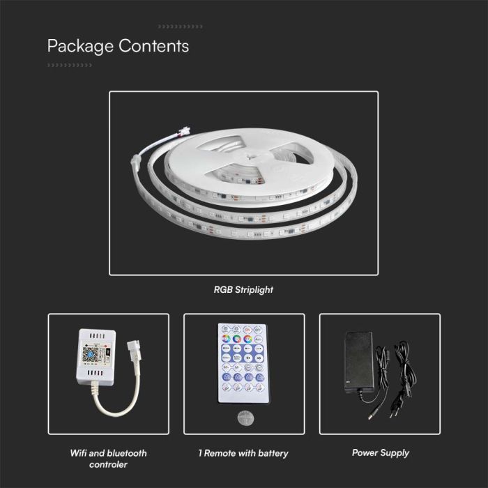 Kit de tiras LED inteligentes - IP65 - RGB - rollo de 10m-extra-8.webp