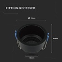 Foco LED V-TAC - Empotrable - GU10 - IP20 - Negro-extra-3.webp