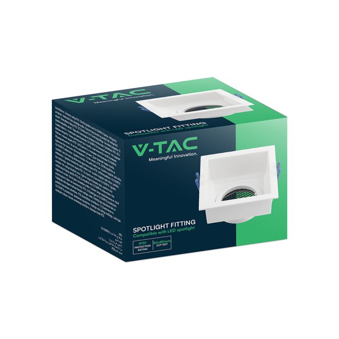 Foco LED V-TAC - Empotrable - GU10 - IP20 - Blanco-extra-6.webp