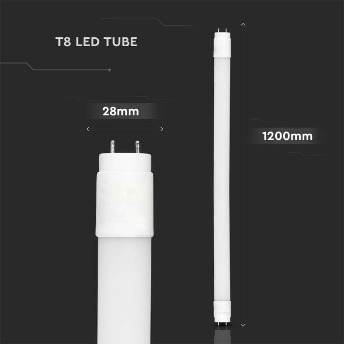 V-TAC Tubo LED T8 - IP20 - Blanco - 18W - 1850 Lumens - 4000K - 120CM-extra-2.webp