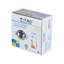 V-TAC LED Aro redondo - Empotrable - GU10 Ángulo Cambiante - IP20 - Níquel Satinado-extra-9.webp