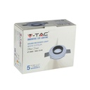 V-TAC LED  Aro de yeso redondo - Empotrable - GU10 - IP20 - Blanco + Negro-extra-8.webp