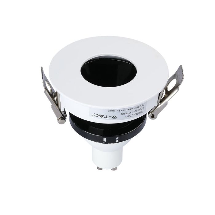 V-TAC LED Aro redondo - Empotrable - GU10 - IP20 - Blanco + Negro-extra-7.webp