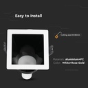 V-TAC Aro  cuadrado LED - Empotrable - GU10 - IP20 - Blanco + Negro-extra-4.webp