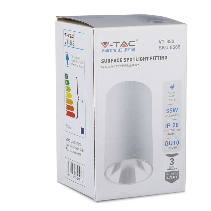 V-TAC LED Dicroica - Accesorios de Superficie - GU10 - IP20 - Blanco + Blanco-extra-11.webp