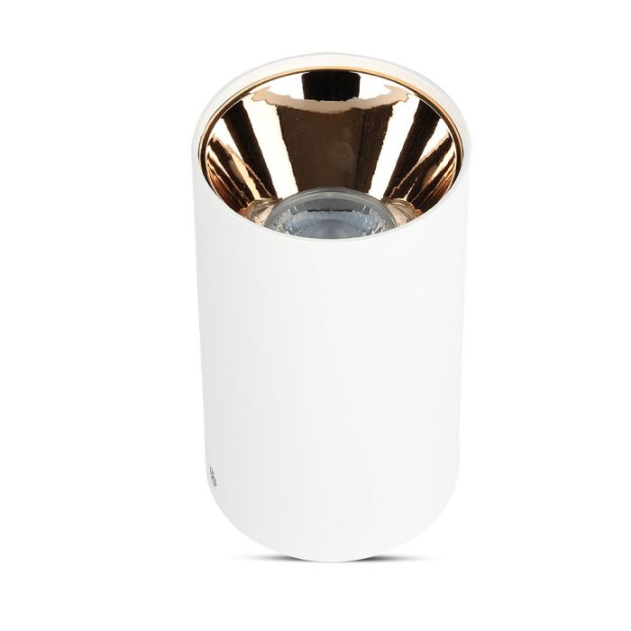 V-TAC LED Aro redondo - Accesorios de Superficie - GU10 - IP20 - Blanco + Oro Rosa-extra-6.webp