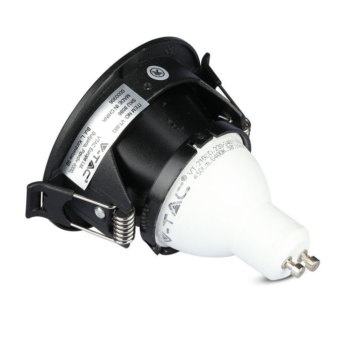 V-TAC Aro  cuadrado LED - Empotrable - GU10 - IP20 - Negro + Negro-extra-10.webp