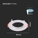 V-TAC LED Aro redondo - Empotrable - GU10 - IP20 - Blanco-extra-2.webp