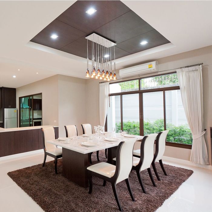 V-TAC Aro cuadrado LED - Empotrable - GU10 - IP20 - Blanco + Oro Rosa-extra-1.webp