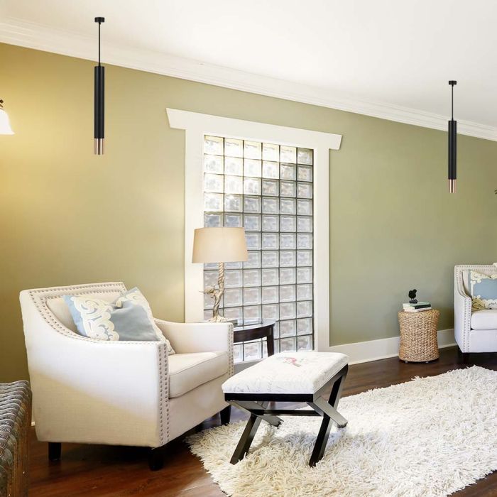 Lámpara Colgante V-TAC - GU10 - IP20 - Negro + Oro-extra-2.webp