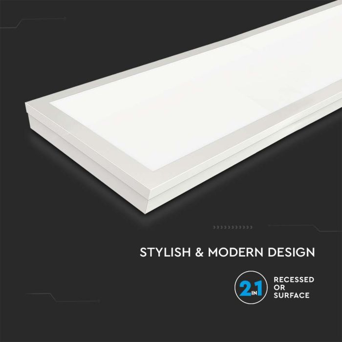 Paneles LED V-TAC - 120 x 30 Paneles - 110lm/w - IP20 - 40W- 4400 Lumens - 4000K  - Pack de 6-extra-7.webp