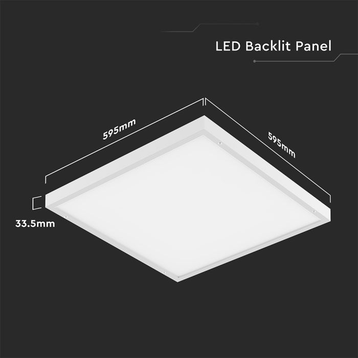 Paneles LED V-TAC - 60 x 60 - 120lm/w - IP20 - Blanco - 36W - 4320 Lúmenes - 6500K-extra-3.webp