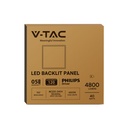 Paneles LED V-TAC - Driver Philips - 60 x 60 - 120lm/w - IP20 - Blanco - 40W- 4800 Lúmenes - 6500K - Pack de 10-extra-13.webp