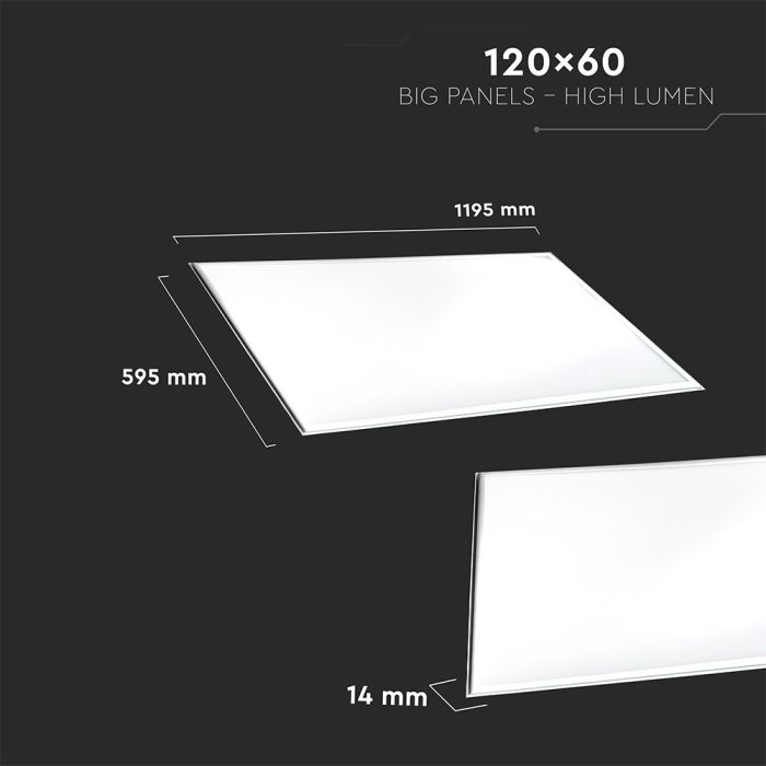 Paneles LED de Alto Lumen V-TAC - 120 x 60 - 120lm/w - IP20 - 45W- 5400 Lúmenes - 6400K-extra-3.webp