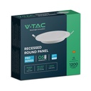 Mini panel LED V-TAC - Samsung - Empotrable retroiluminado - IP20 - Blanco - 12W - 1200 lúmenes - 6500K-extra-6.webp