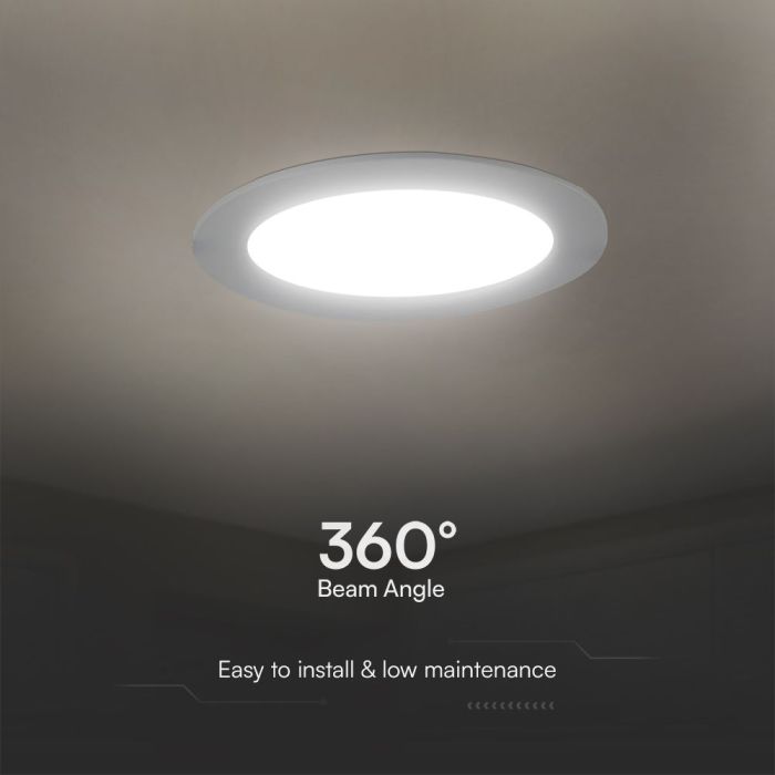 V-TAC LED Mini Panel - Samsung - Retroiluminado Empotrado - IP20 - Blanco - 18W- 1980 Lúmenes - 6500K-extra-5.webp