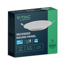 V-TAC LED Mini Panel - Samsung - Retroiluminado Empotrado - IP20 - Blanco - 24W- 2640 Lúmenes - 6500K-extra-6.webp