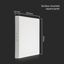 Mini panel LED V-TAC - Samsung - Superficie retroiluminada - IP20 - Blanco - 6W- 660 Lúmenes - 3000K-extra-3.webp