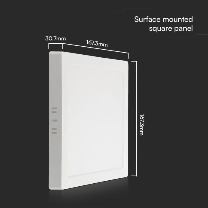 Mini panel LED V-TAC - Samsung - Superficie retroiluminada - IP20 - Blanco - 12W - 1200 Lúmenes - 4000K-extra-3.webp