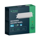 V-TAC LED Cuadrado Mini Panel - Samsung - Retroiluminado Empotrado - IP20 - Blanco - 18W- 1850 Lúmenes - 3000K-extra-6.webp