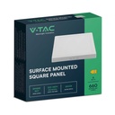 Mini panel LED V-TAC - Superficie retroiluminada - IP20 - Cuerpo blanco - 6W- 660 Lúmenes - 3000K-extra-6.webp