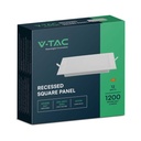 V-TAC LED Mini Panel - Retroiluminado Empotrado - IP20 - Cuerpo Blanco - 12W - 1200 Lumens - 4000K-extra-6.webp
