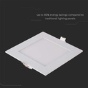 Mini panel LED cuadrado V-TAC - Serie Premium - IP20 - Blanco - 12W - 1160 Lúmenes - 2700K-extra-5.webp