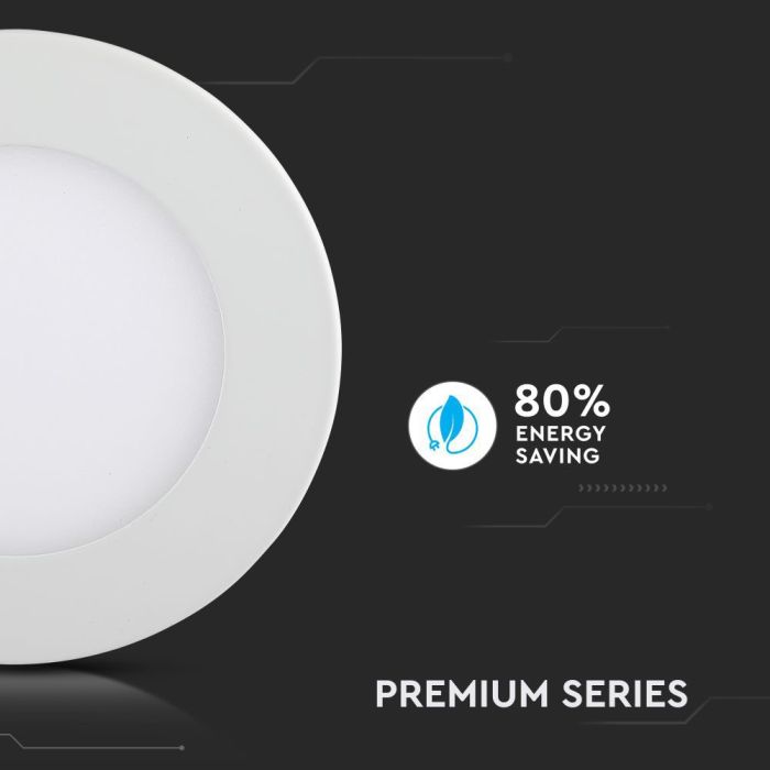 Mini panel LED redondo V-TAC - Serie Premium - IP20 - Blanco - 24W - 2000 Lúmenes - 3000K-extra-7.webp