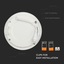 Mini panel LED redondo V-TAC - Serie Premium - IP20 - Blanco - 24W - 2000 Lúmenes - 3000K-extra-8.webp